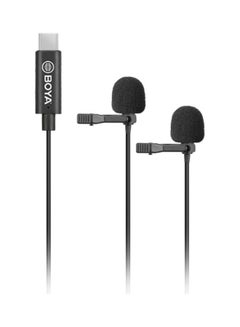 Dual Lavalier Type-C Connector Microphone M3D BY-M3D Black