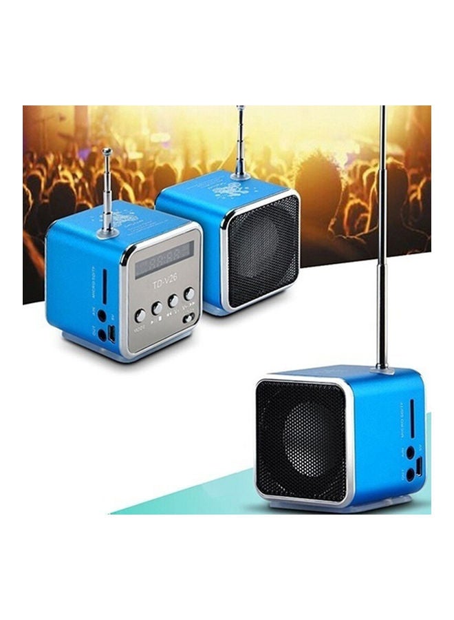 مكبر ومضخم صوت ستيريو صغير TDV26 مزود ببطاقة TF وراديو FM ومشغل موسيقى مع هوائي أحمر - Image 4