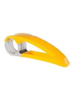 Banana Slicer Stainless Steel Fruit Salad Cutter Kitchen Tools for Cucumber Sausage Banana Yellow