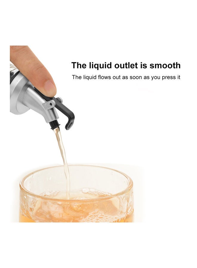 Generic - Bottle Pourer Oil Sprayer Cap Spout Liquor Dispenser for Olive Oil Vinegar Bottle Pourers Spouts Silver 9.5*3*5cm - Image 1