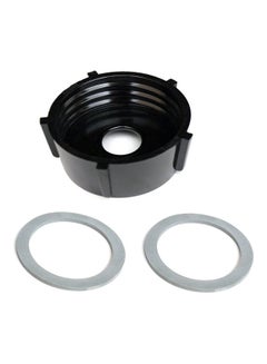 Blender Jar Base + 2Pcs Rubber O-Ring Gaskets Replacement for Oster Blender 4902-003 Black 8.4*3*5cm