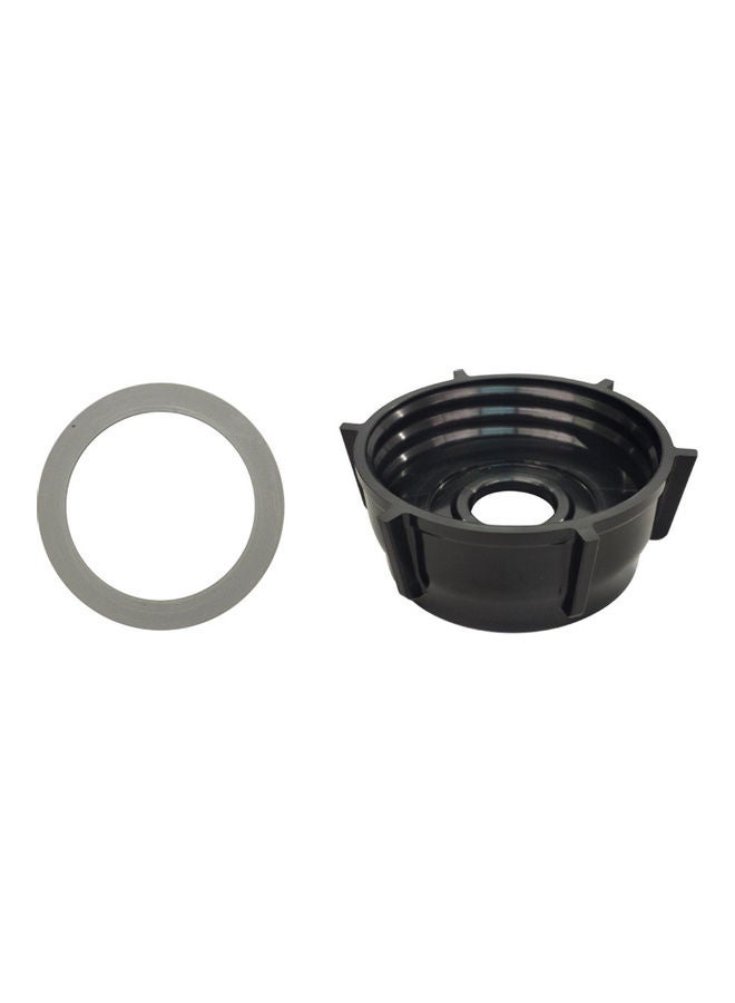 Generic - Blender Jar Base + 2Pcs Rubber O-Ring Gaskets Replacement for Oster Blender 4902-003 Black 8.4*3*5cm - Image 1