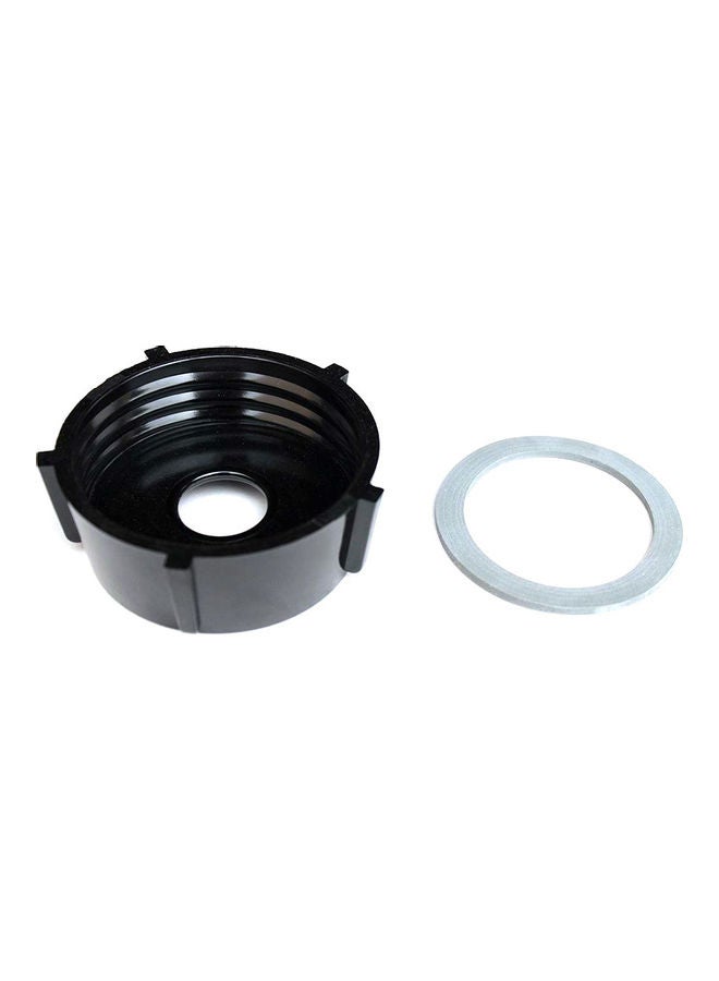 Generic - Blender Jar Base + 2Pcs Rubber O-Ring Gaskets Replacement for Oster Blender 4902-003 Black 8.4*3*5cm - Image 1