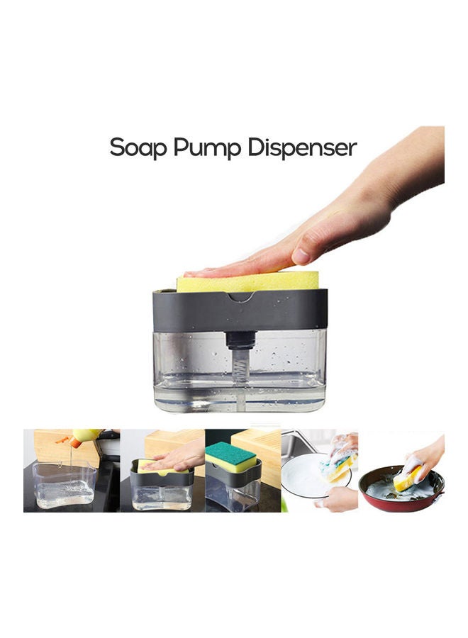 موزع صابون غسيل الأطباق الأوتوماتيكي بمضخة المنظفات في المطبخ. متعدد الألوان 14.5*10*13سم - Image 2