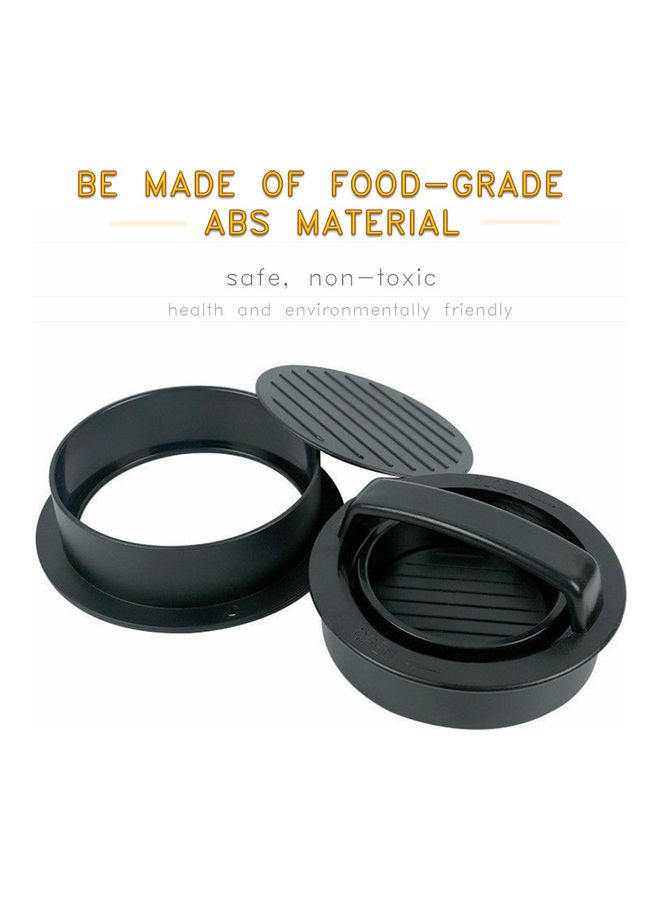 Generic - Burger Press Making Tools Patty Maker Kitchen Tool Easy to Clean Easy to Use Black 13*6.5*13cm - Image 1