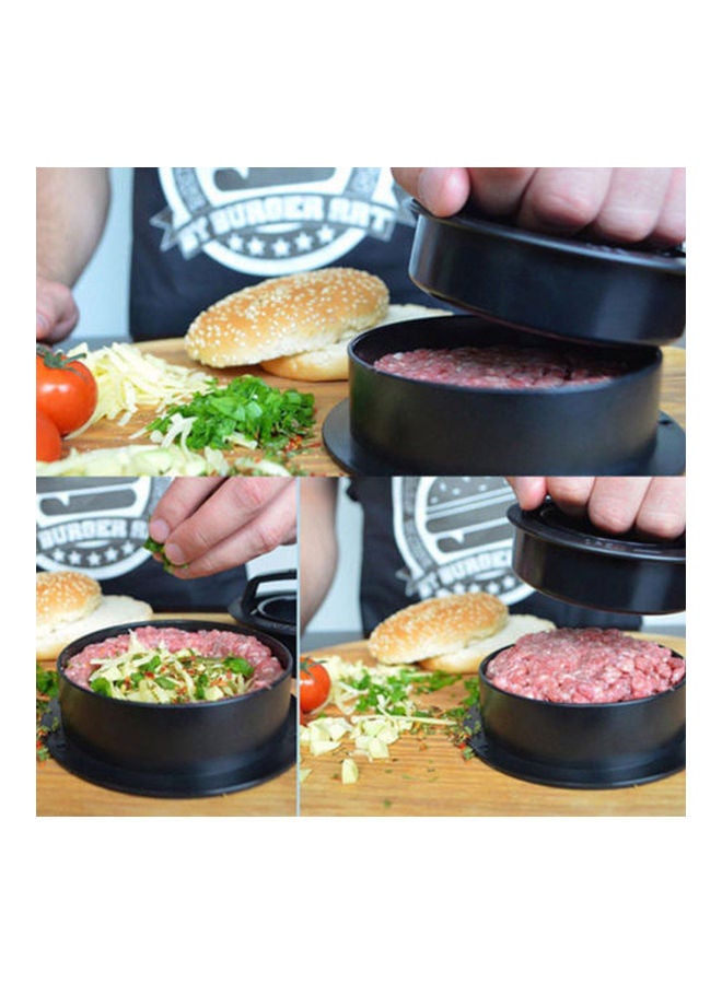Generic - Burger Press Making Tools Patty Maker Kitchen Tool Easy to Clean Easy to Use Black 13*6.5*13cm - Image 1