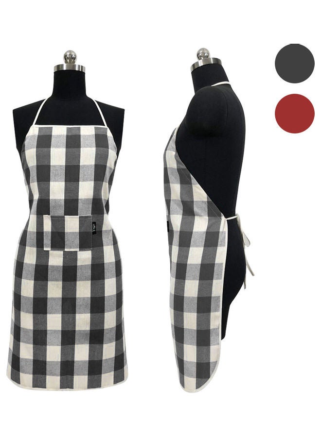 Apron with Pocket Kitchen Apron for Women Men Chef Kitchen Cooking Baking Gardening Restaurant Cafe Black 25.5*1*24cm - Image 1