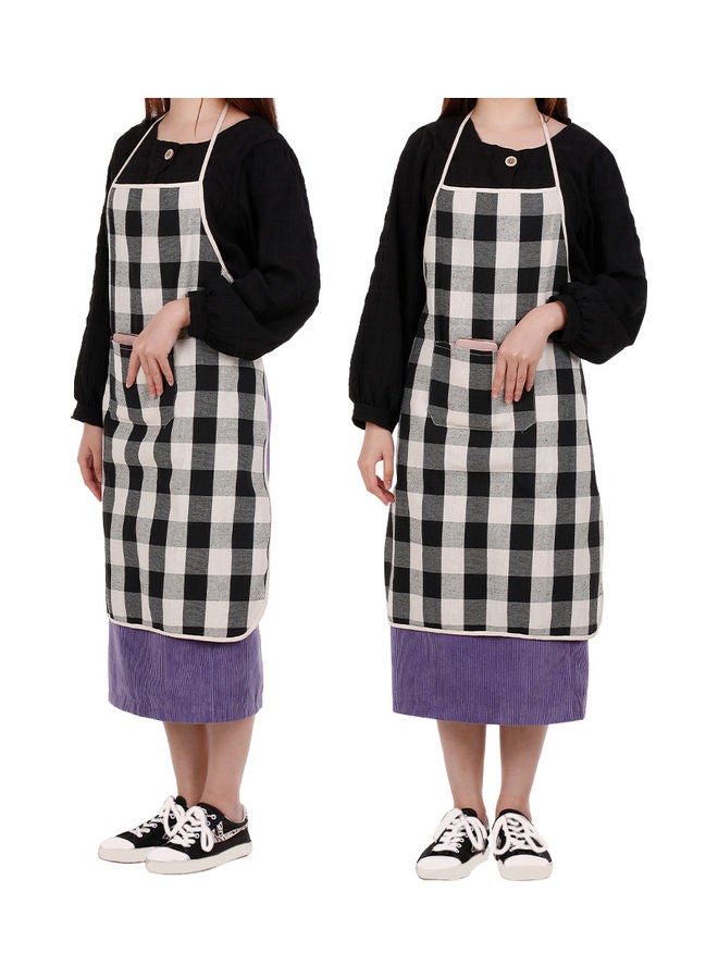 Apron with Pocket Kitchen Apron for Women Men Chef Kitchen Cooking Baking Gardening Restaurant Cafe Black 25.5*1*24cm - Image 3