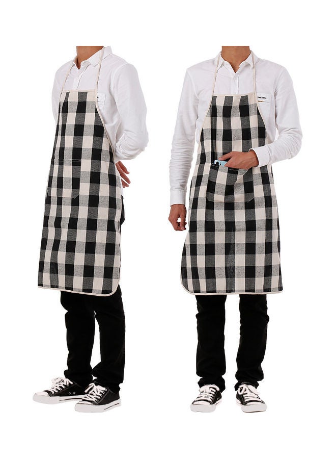 Apron with Pocket Kitchen Apron for Women Men Chef Kitchen Cooking Baking Gardening Restaurant Cafe Black 25.5*1*24cm - Image 4