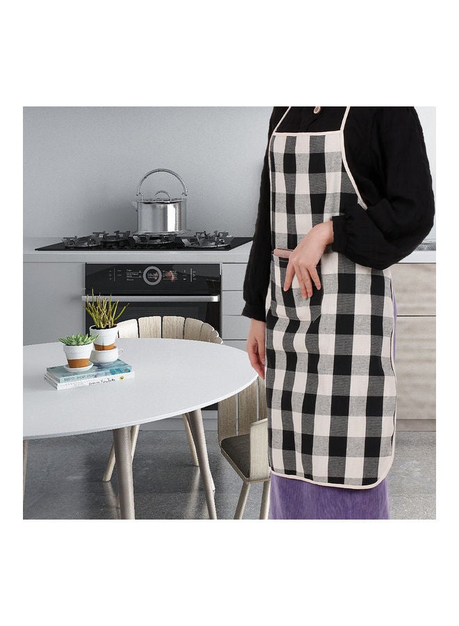 Apron with Pocket Kitchen Apron for Women Men Chef Kitchen Cooking Baking Gardening Restaurant Cafe Black 25.5*1*24cm - Image 5