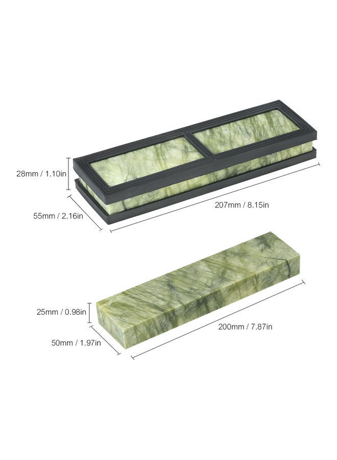 Generic - Decdeal 8*2*1 Inches Knife Sharpening Stone 10000 Grit Sharpening Stone for Knives Polishing 200*50*25mm blue 23*3.7*6.4cm - Image 1