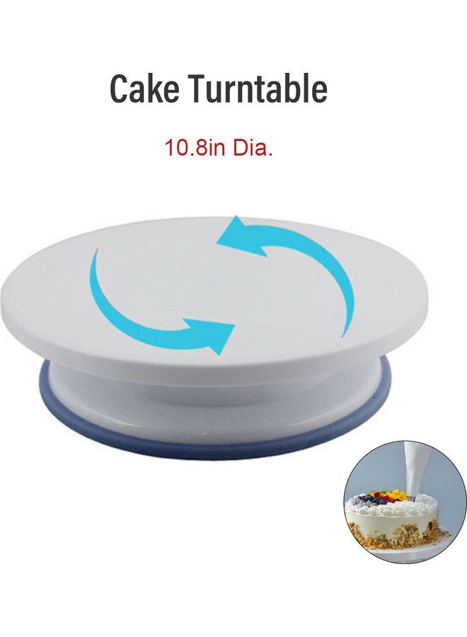 Cake Rotating Turntable With Measurement & Lock – Bake House - The Baking  Treasure