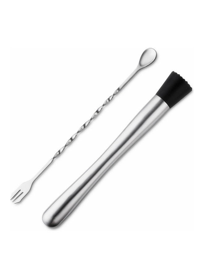 Generic 6pcs Cocktail Set Boston Shaker Mixer Stainless Steel Drink Making Tool Kit for Home Bar Use multicolour 27.5*9.7*12.5cm  - Image 5
