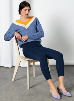 trendyol High Waist Ankle Length Jeggings Night Blue  - Image 1