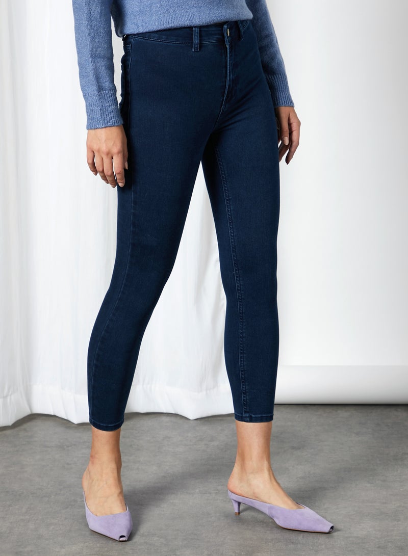 trendyol High Waist Ankle Length Jeggings Night Blue  - Image 2
