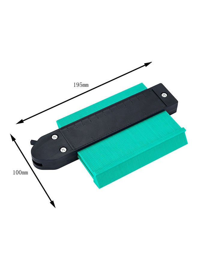 Generic - Contour Gauge Duplicator Tiling Laminate Measure Tool Green 20 x 2.50 x 10.50cm - Image 1