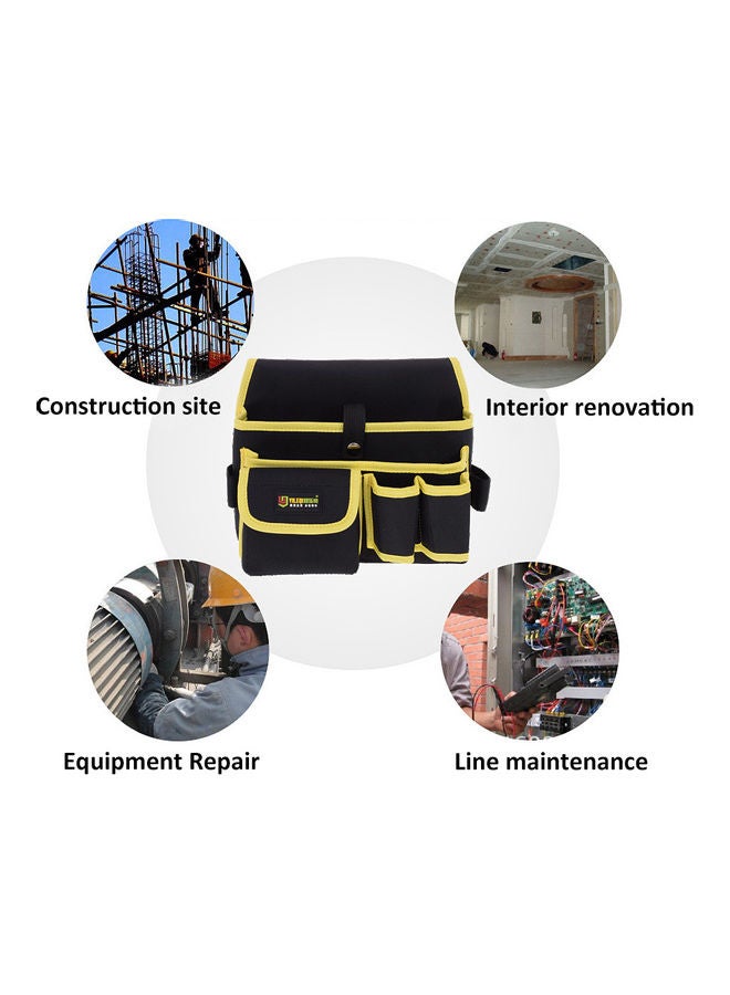 Multi-Functional Construction Tools Waist Bag With Detachable Belt Red 16cm