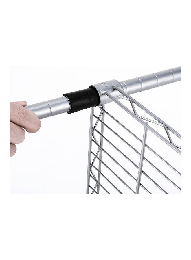 رف سلكي مكون من 5 أرفف رمادي 60x32x150سم - Image 4