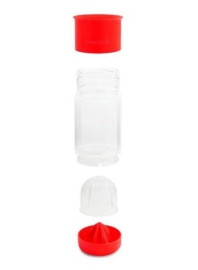 Munchkin - Miracle 360° Fruit Infuser Sippy Cup, 18+ M - Red/Clear - Image 1