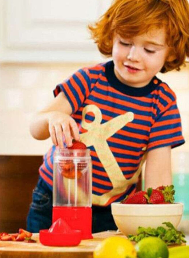 Munchkin - Miracle 360° Fruit Infuser Sippy Cup, 18+ M - Red/Clear - Image 1
