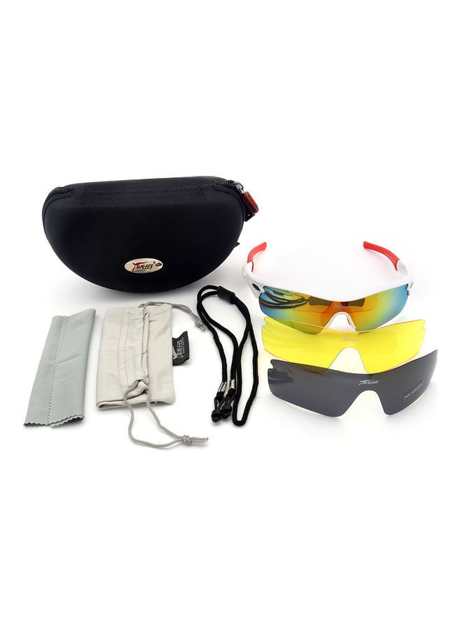 بانليس مجموعة نظارة شمسية رياضية لركوب الدراجات في الخارج مع 3 عدسات - Image 1