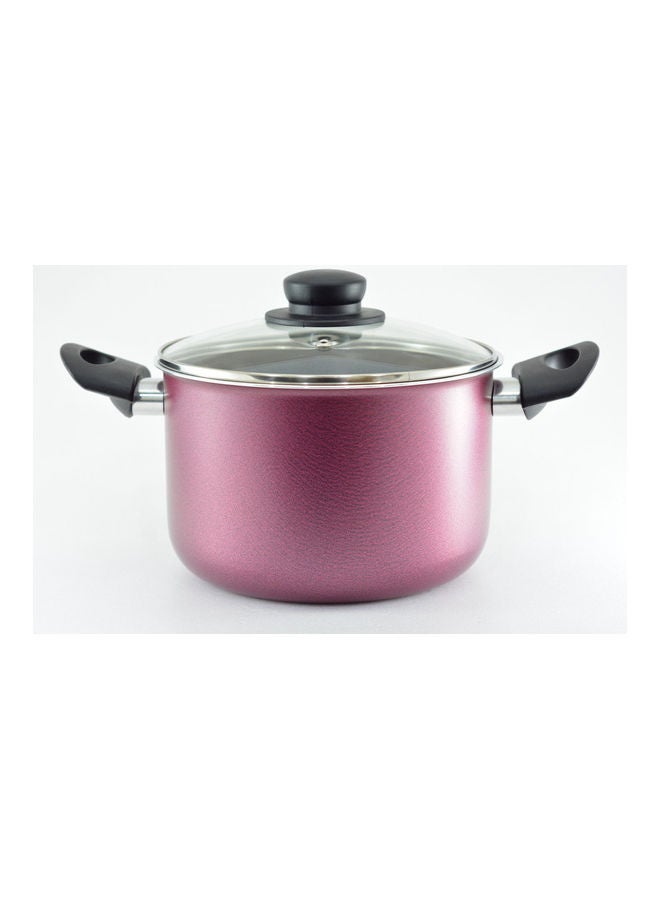 Non-Stick Dutch Pot And Glass Lid Pink 22cm - v1603559189/N41405802A_1