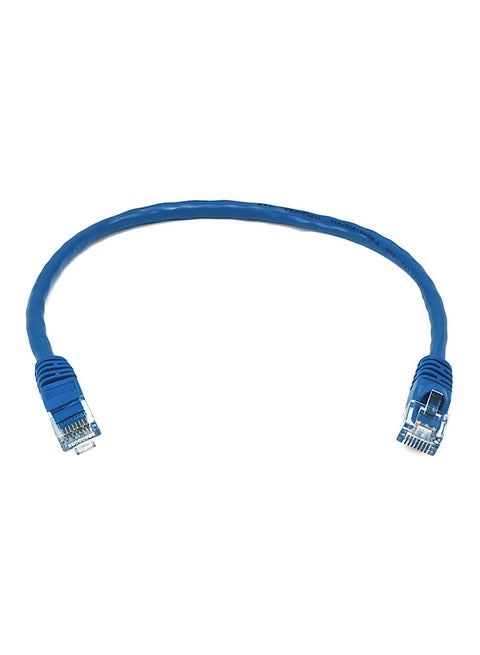 كابل تصحيح إيثرنت طراز Cat6 غير متقطع أزرق