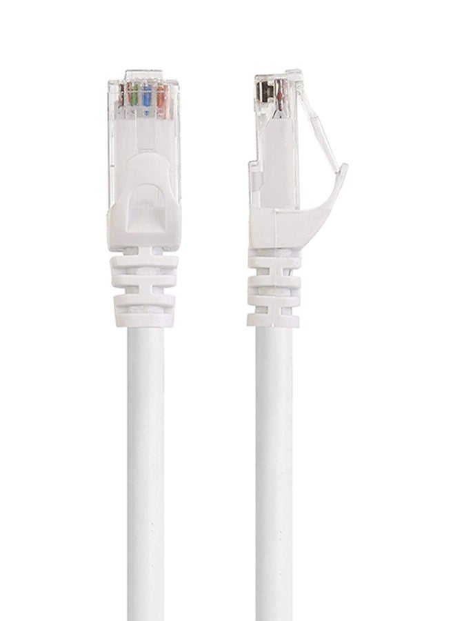 JE Snagless Short Cat 6 Ethernet Cable White  - Image 2
