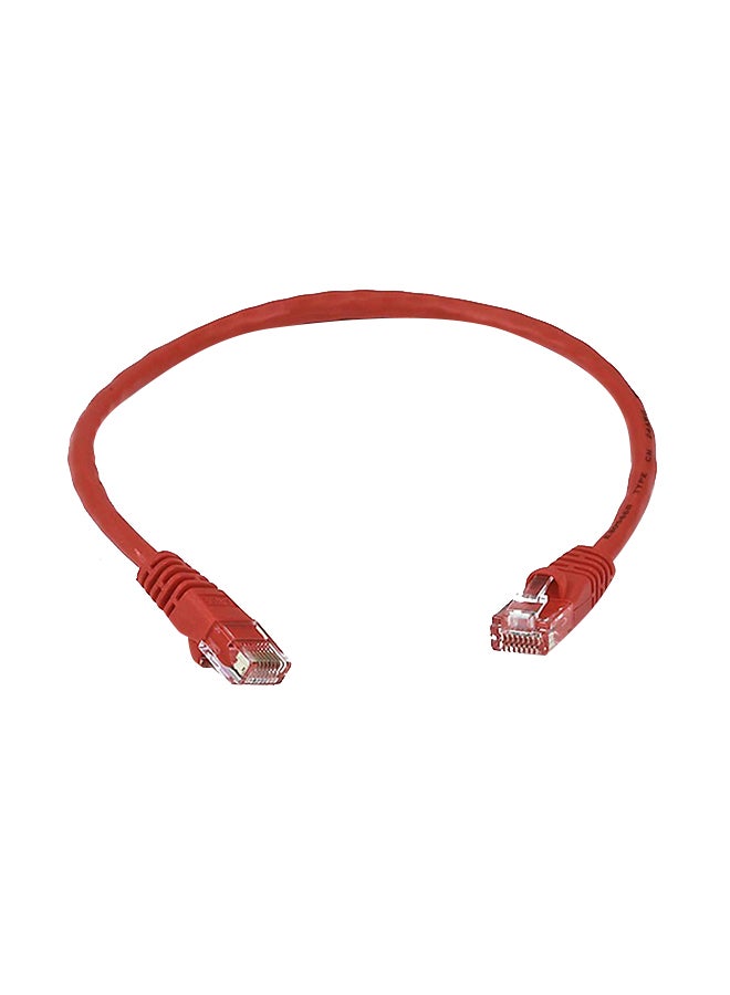 JE Snagless Cat6 Ethernet Patch Cable Red  - Image 1