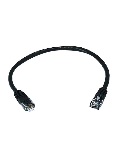 Snagless Cat6 Ethernet Patch Cable Black