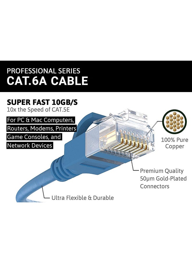 JE Cat6 Ethernet Patch Cable Blue  - Image 3