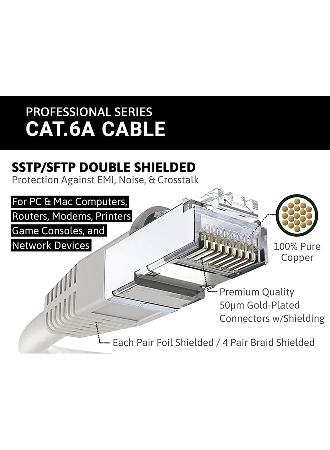 جي - كابل إيثرنت طراز Cat6A رمادي - Image 1