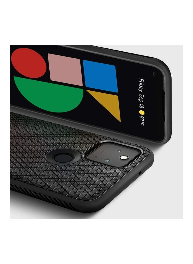 Spigen - Protective Case Cover For Google Pixel 5 Matte Black - Image 1