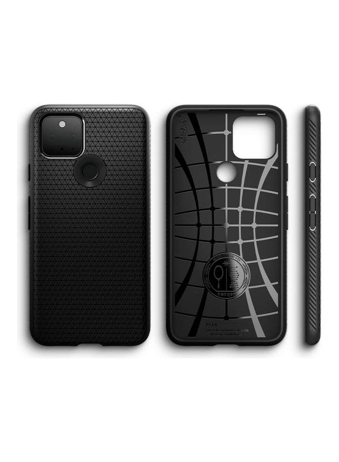 Spigen - Protective Case Cover For Google Pixel 5 Matte Black - Image 1