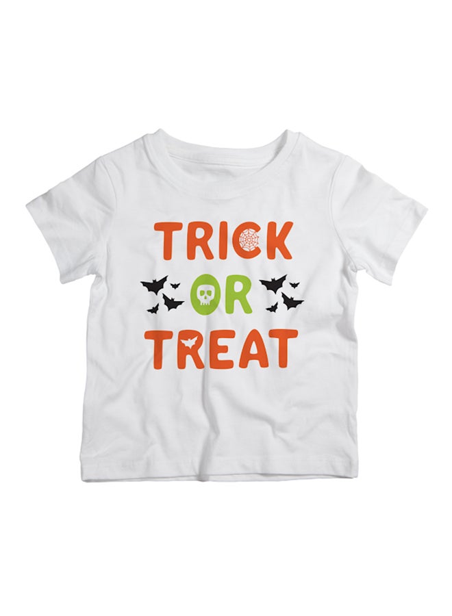 Twinkle Hands Trick Or Treat Printed T-Shirt White - Image 1