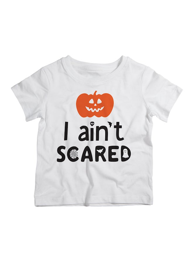 Twinkle Hands I Ain't Scared T-Shirt White - Image 1