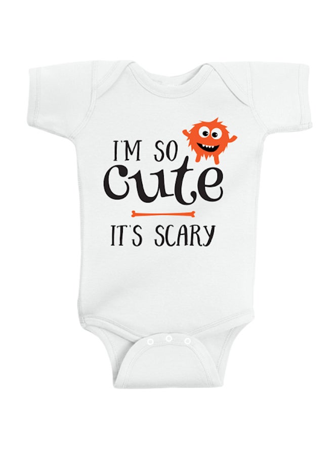 Twinkle Hands I Am So Cute Printed Bodysuit White - Image 1
