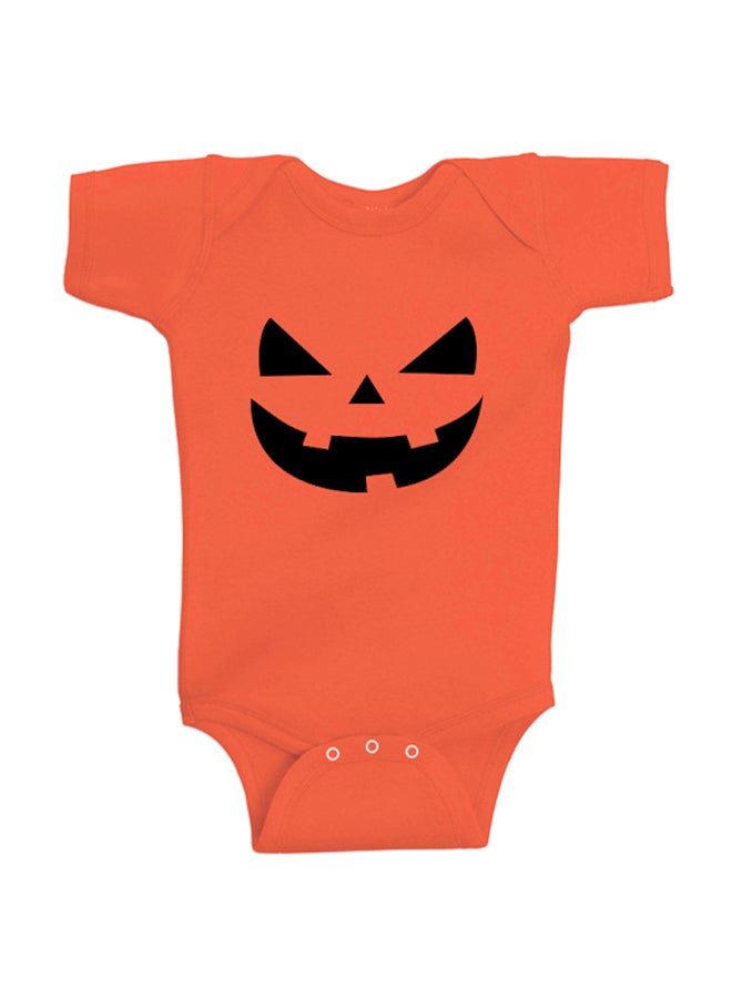 Twinkle Hands Printed Bodysuit Orange - Image 1