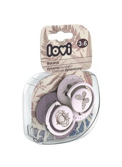 Lovi silicone Dynamic Soother 3-6m 2pc Botanic Girl - v1603618651/N41292302A_1