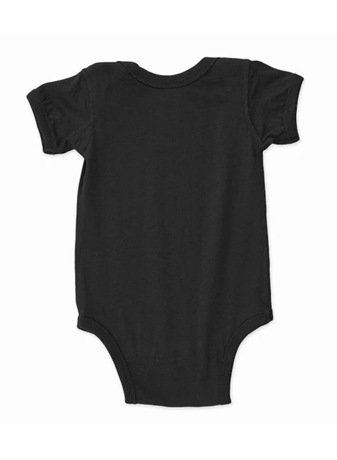 Twinkle Hands 2-Piece Printed Bodysuit With Bib Red/Black - Image 2