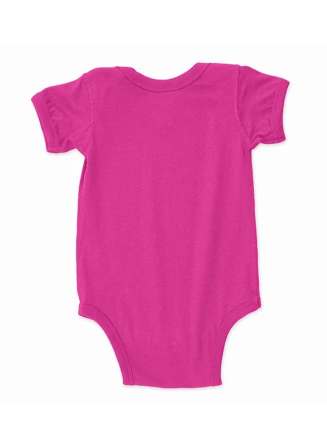Twinkle Hands 2-Piece Printed Bodysuit With Bib Pink/Purple - Image 2