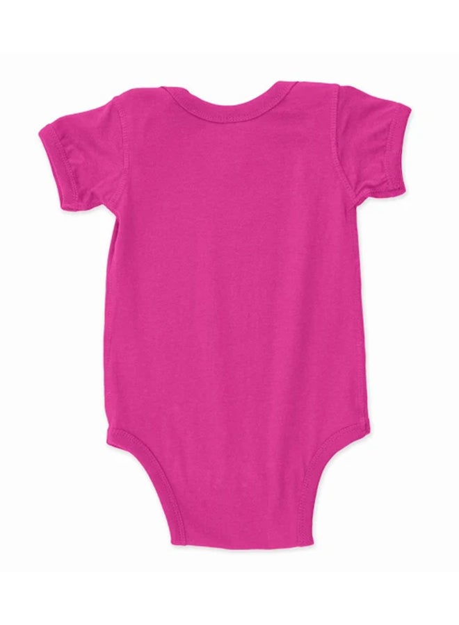 Twinkle Hands 2-Piece Printed Bodysuit With Bib Pink/Purple - Image 2
