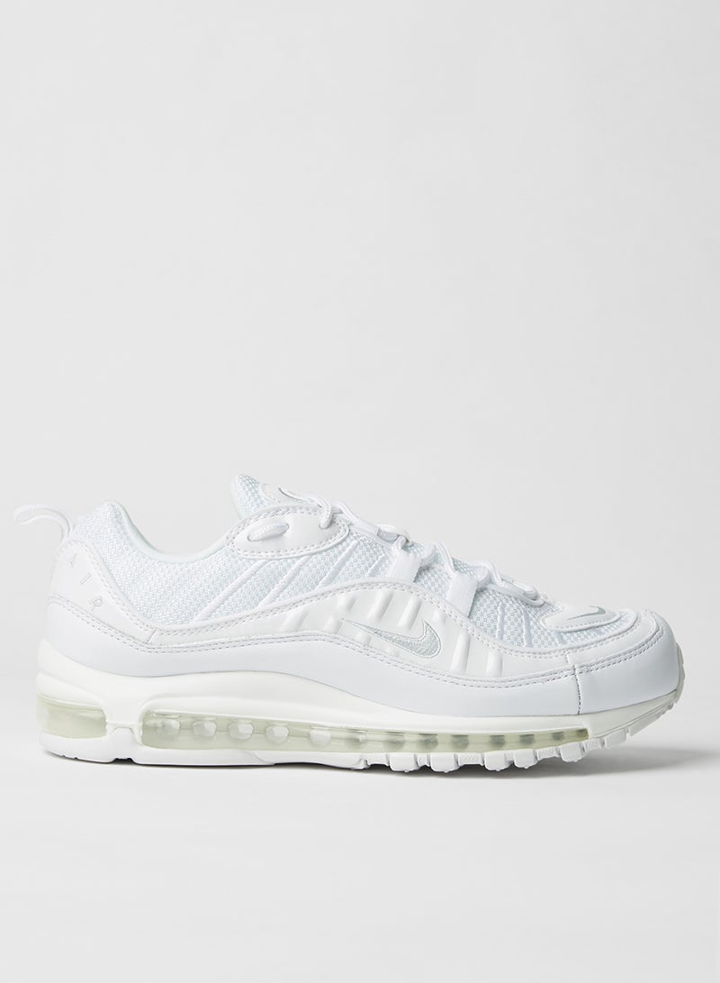 Nike - Air Max 98 Sneakers White/Pure Platinum-Black-Reflect Silver - Image 1