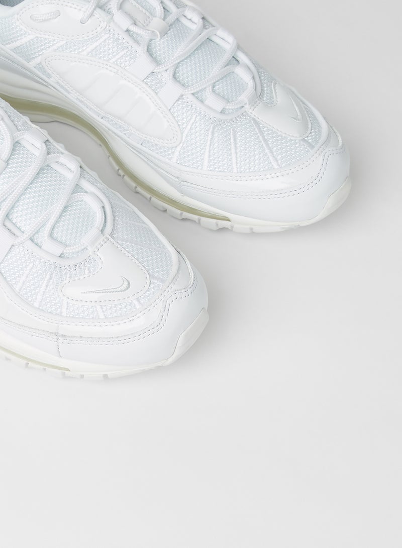 Nike - Air Max 98 Sneakers White/Pure Platinum-Black-Reflect Silver - Image 1