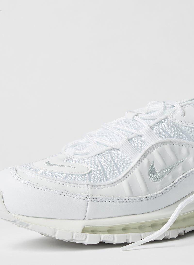 Nike - Air Max 98 Sneakers White/Pure Platinum-Black-Reflect Silver - Image 1