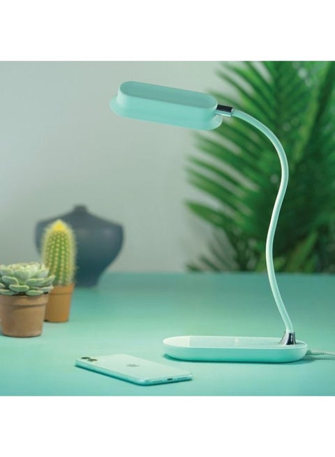Q.LED Flex Desk Lamp With Wireless Charging Base green