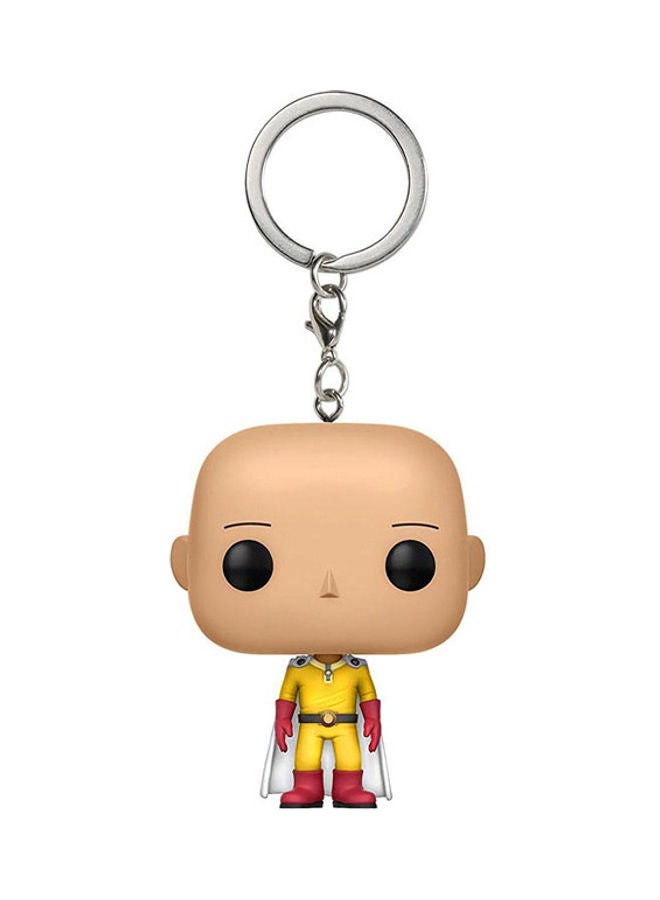 Funko Pop! Anime One Punch Man - Saitama Keychain Small Vinyl Figure Toy Multicolour - Image 1