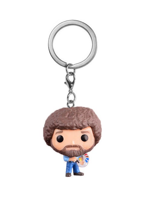 Pop! Joy Studio Bob Ross Figure Toy Keychain Multicolour