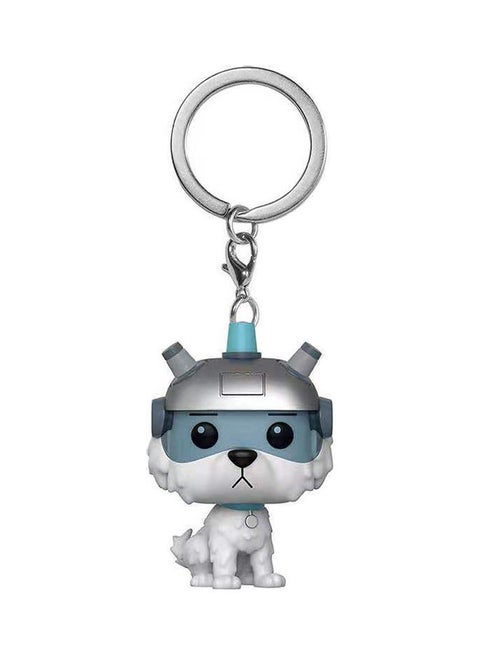 Pop! Rick Morty Snowball  Figure Toy Keychain Multicolour