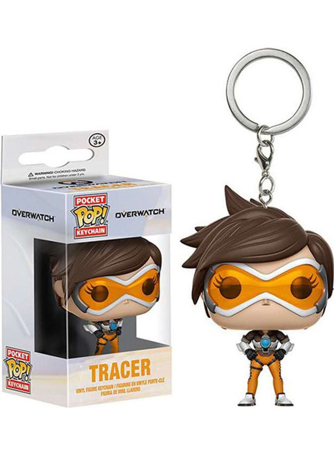 Funko Pop Overwatch Tracer Figure Keychain FKP0025A Multicolour  - Image 2